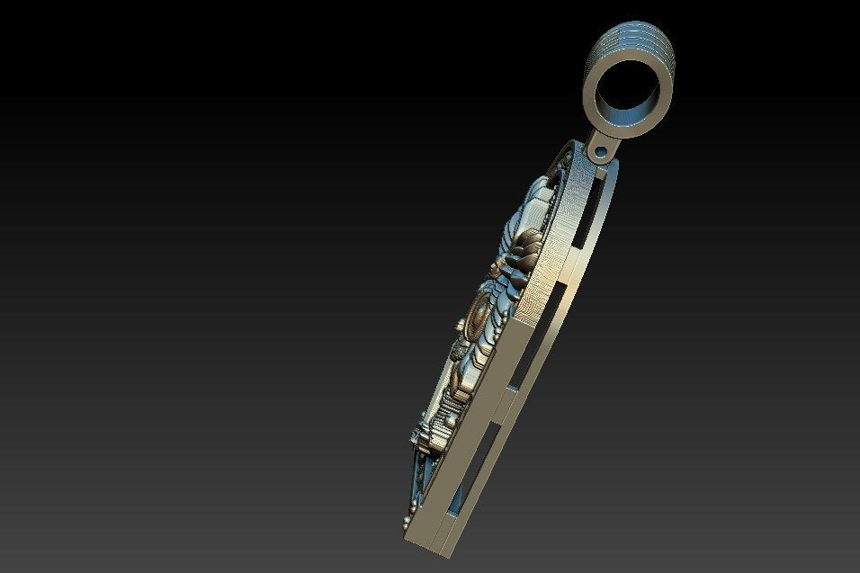 Michael Archangel Sao Miguel Medal 3D print model_12