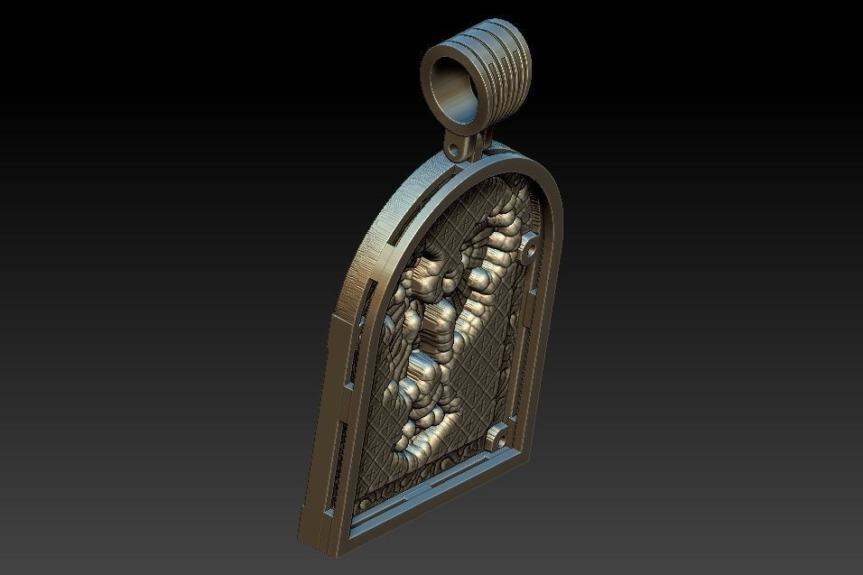 Michael Archangel Sao Miguel Medal 3D print model_11