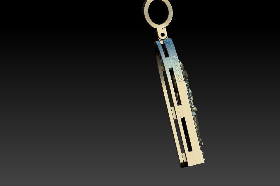 Michael Archangel Sao Miguel Medal 3D print model_8