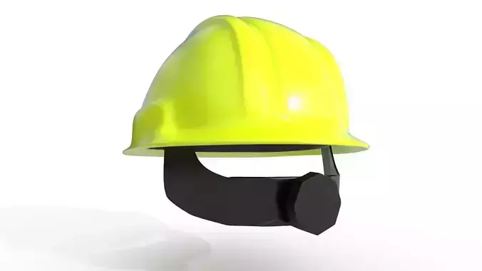 Worker Helmet Low-poly 3D model