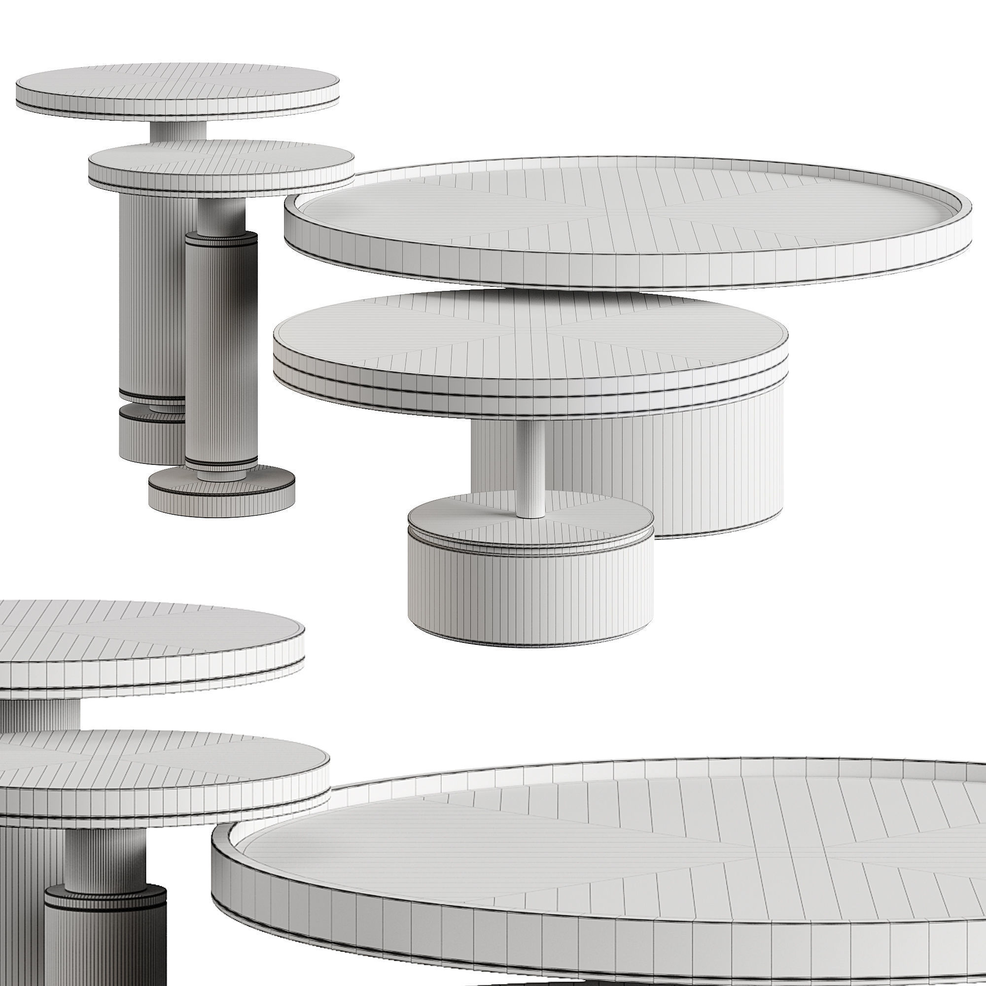 Frato PAROS BERLIN Coffee Table Collection Low-poly 3D model_5