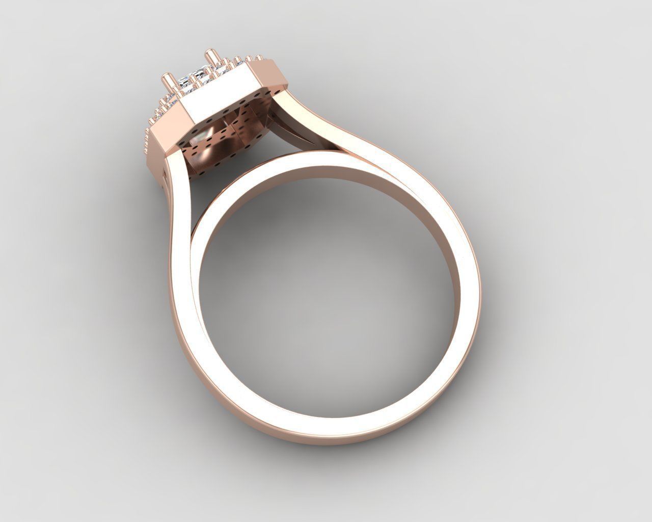 Pack of Emerald rings 43-MWC 3D print model_8