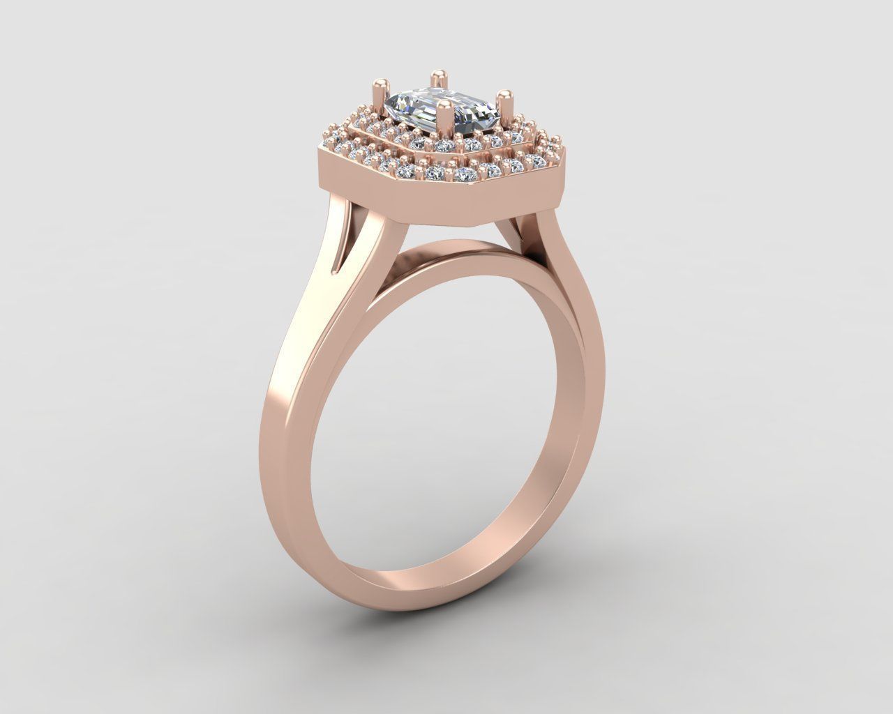 Pack of Emerald rings 43-MWC 3D print model_4