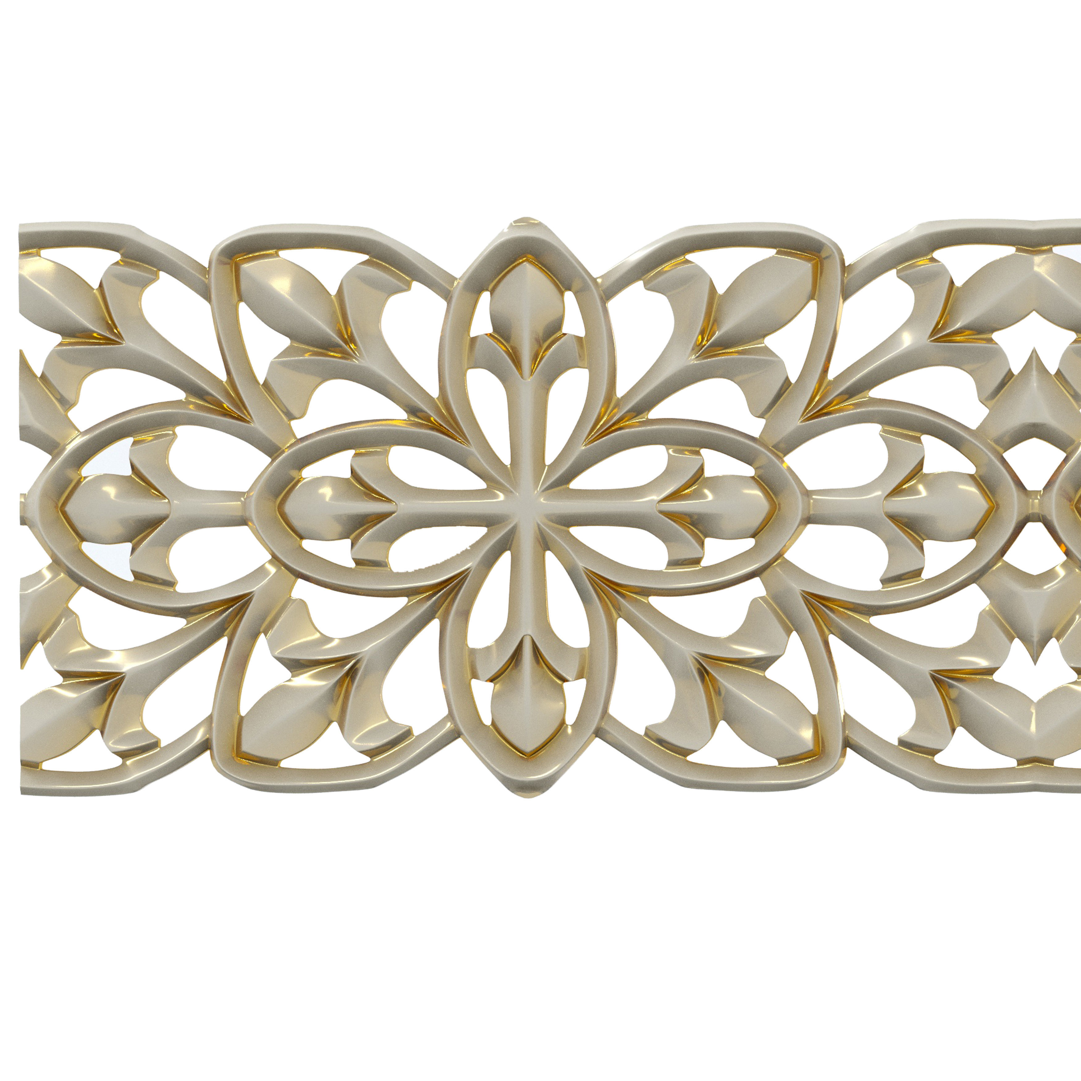 Carved decor 5 3D model_1
