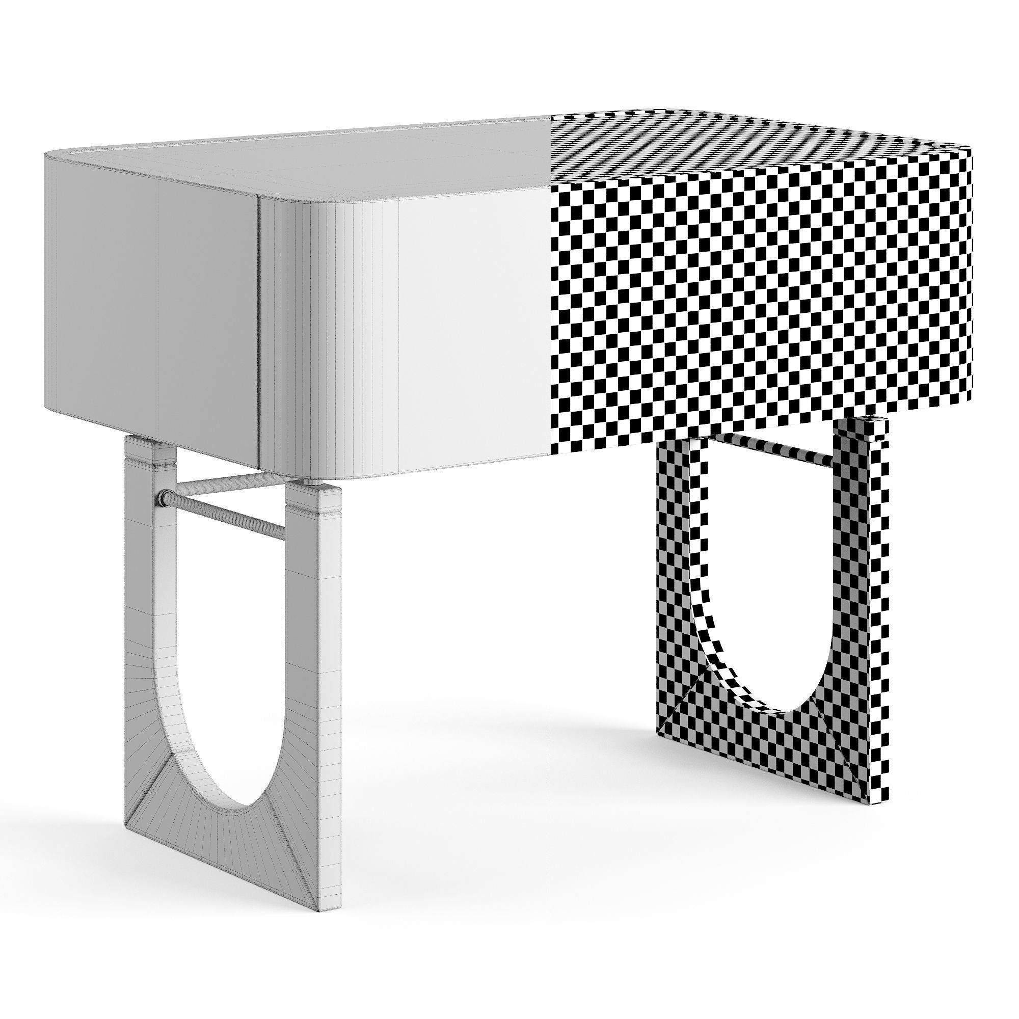 Mezzo Collection WILLIAMS Nightstand Table 3D model_5