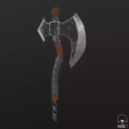axe low poly two axes