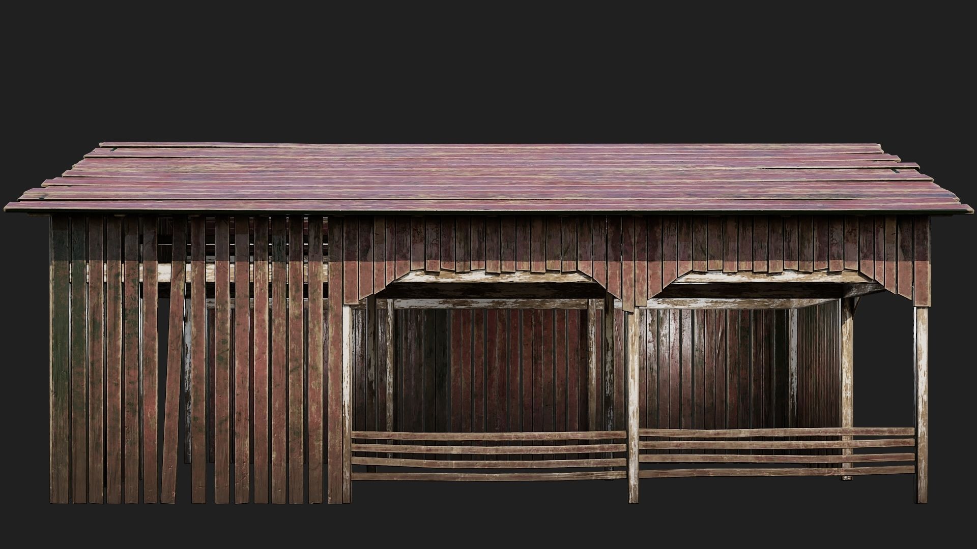 01-02-03-04 - Farm Buildings 4K PBR GameReady Low-poly 3D model_7