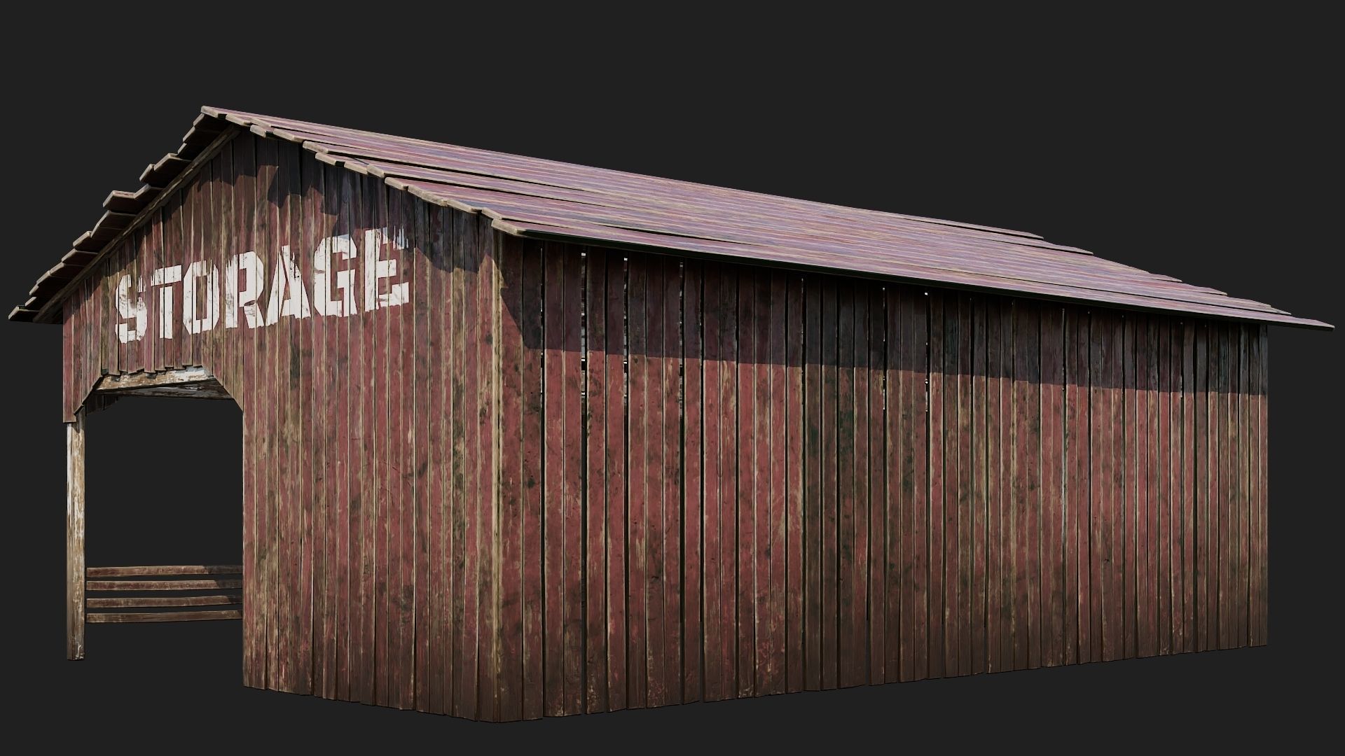 01-02-03-04 - Farm Buildings 4K PBR GameReady Low-poly 3D model_8