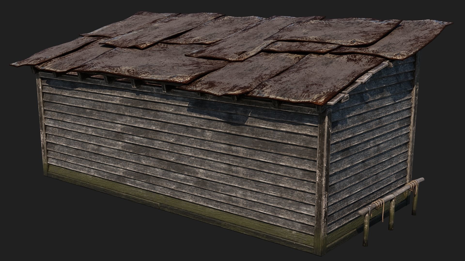 01-02-03-04 - Farm Buildings 4K PBR GameReady Low-poly 3D model_31