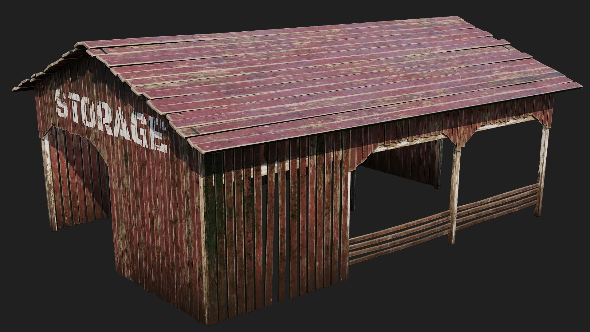 01-02-03-04 - Farm Buildings 4K PBR GameReady Low-poly 3D model_5