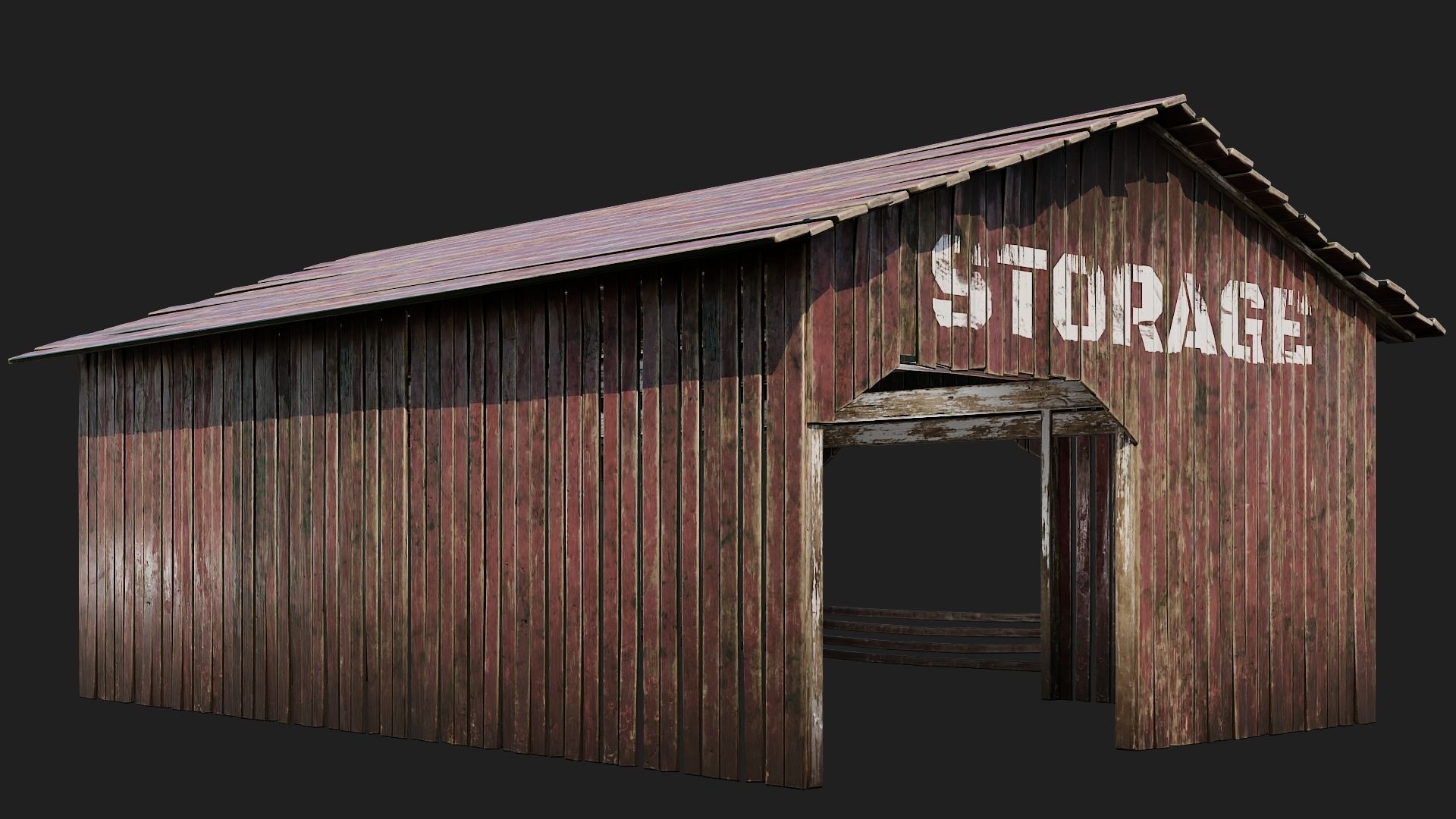 01-02-03-04 - Farm Buildings 4K PBR GameReady Low-poly 3D model_9