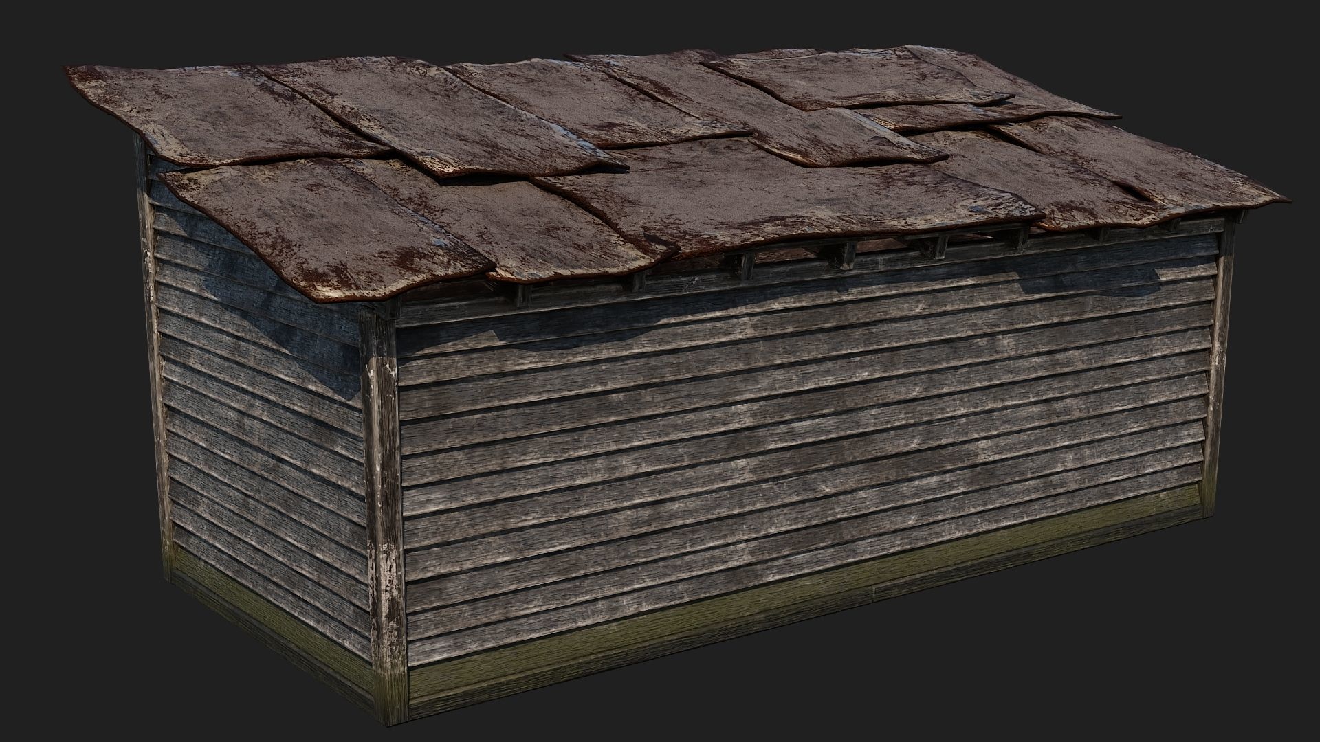 01-02-03-04 - Farm Buildings 4K PBR GameReady Low-poly 3D model_30