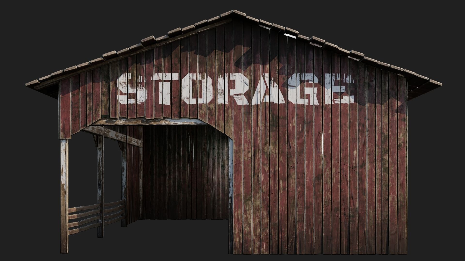 01-02-03-04 - Farm Buildings 4K PBR GameReady Low-poly 3D model_6