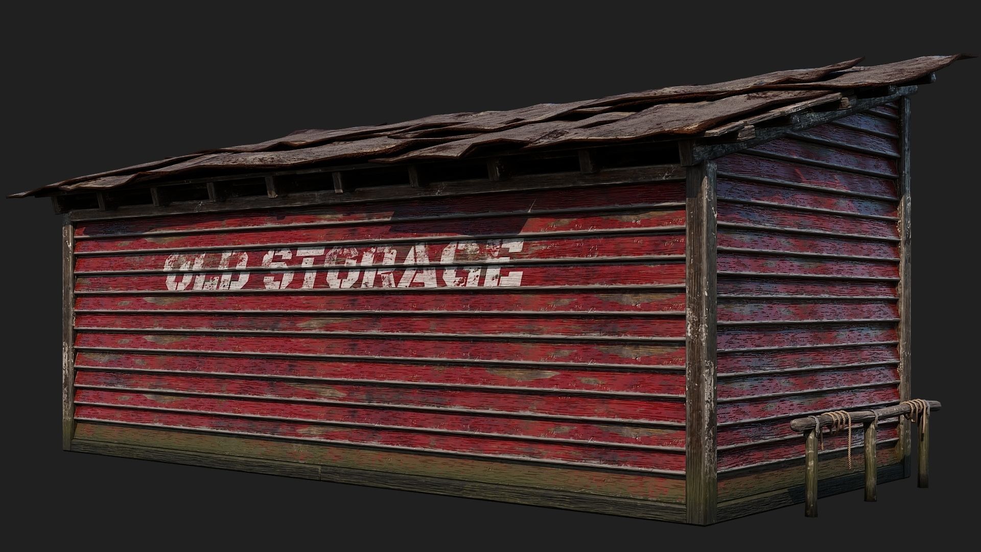 01-02-03-04 - Farm Buildings 4K PBR GameReady Low-poly 3D model_34