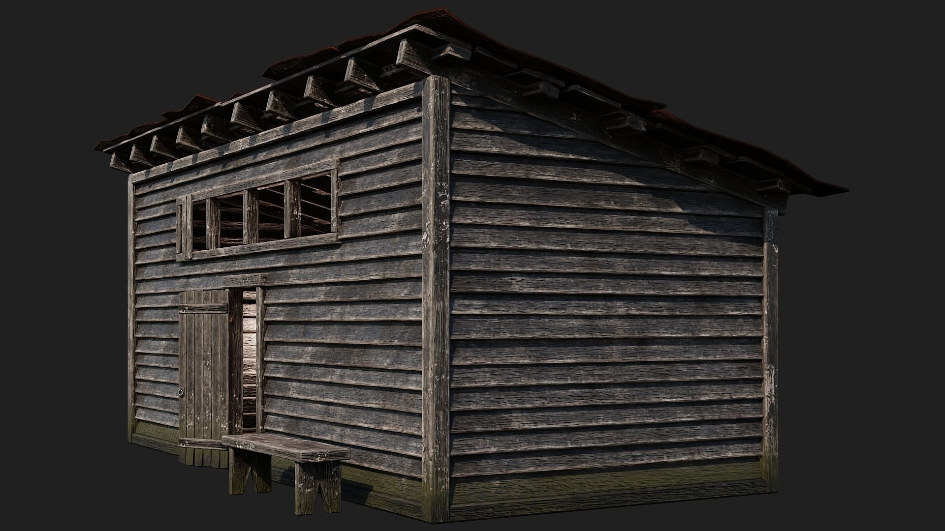 01-02-03-04 - Farm Buildings 4K PBR GameReady Low-poly 3D model_28