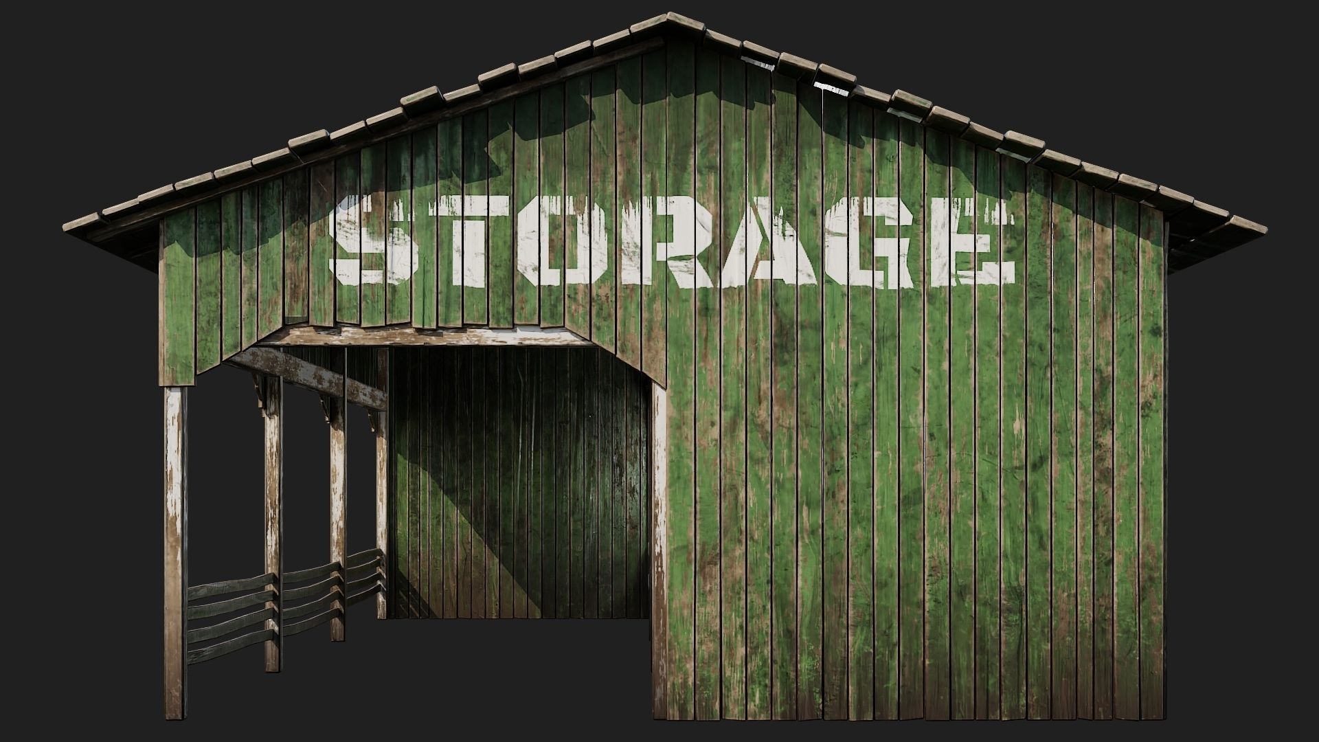01-02-03-04 - Farm Buildings 4K PBR GameReady Low-poly 3D model_19