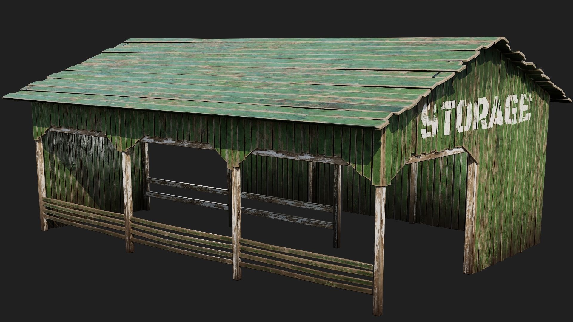 01-02-03-04 - Farm Buildings 4K PBR GameReady Low-poly 3D model_20