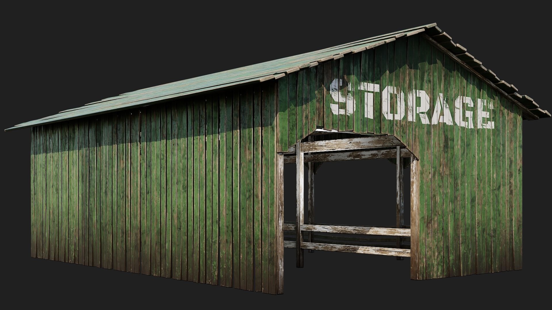 01-02-03-04 - Farm Buildings 4K PBR GameReady Low-poly 3D model_16