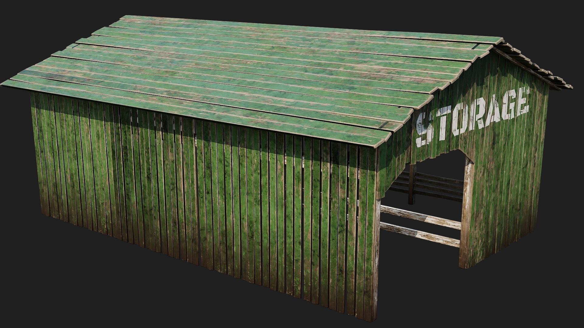 01-02-03-04 - Farm Buildings 4K PBR GameReady Low-poly 3D model_22