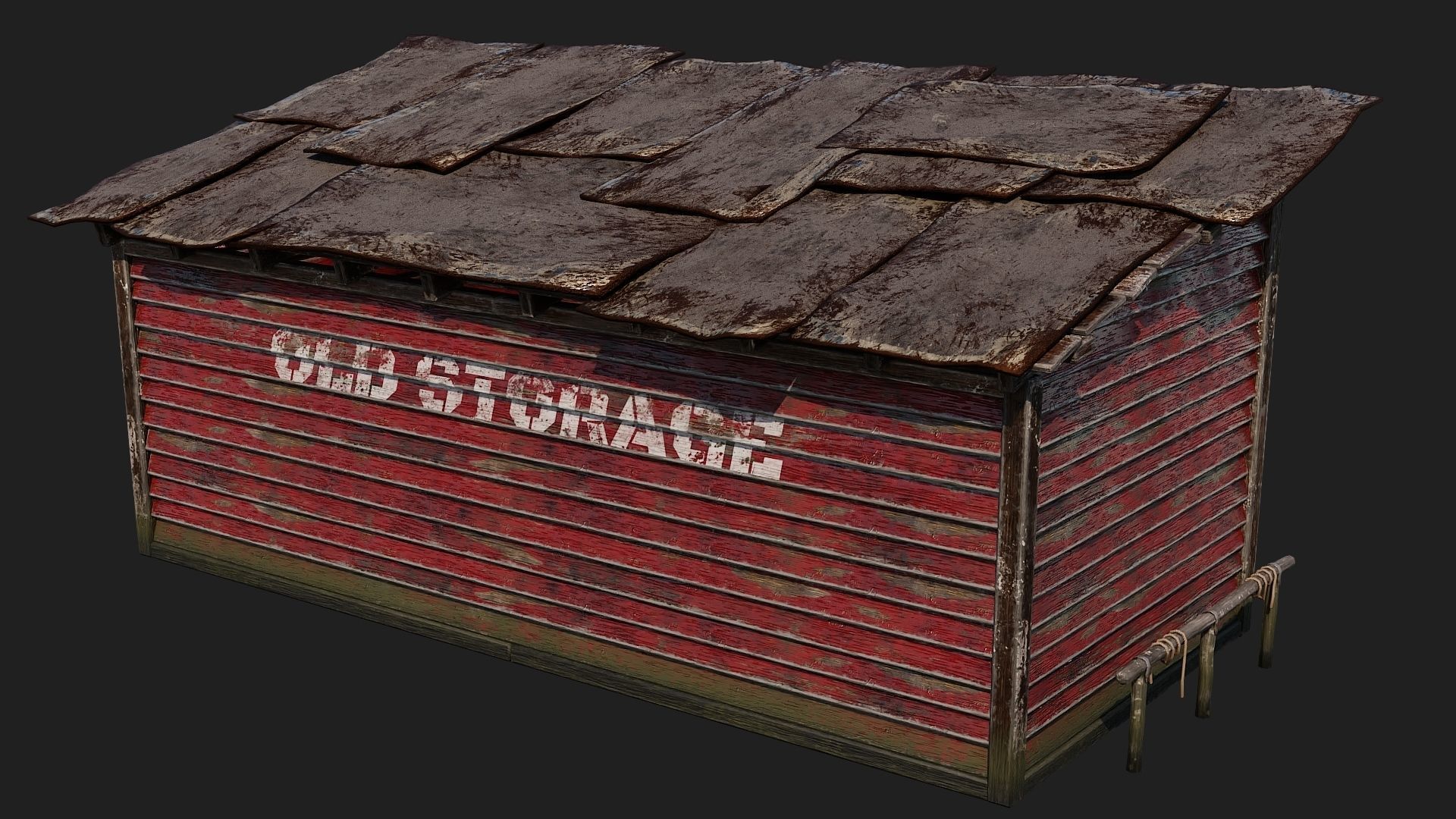 01-02-03-04 - Farm Buildings 4K PBR GameReady Low-poly 3D model_40