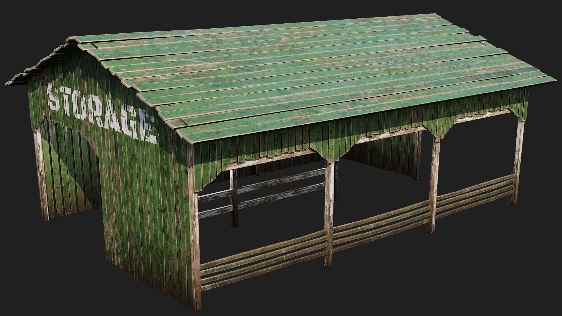 01-02-03-04 - Farm Buildings 4K PBR GameReady Low-poly 3D model_14