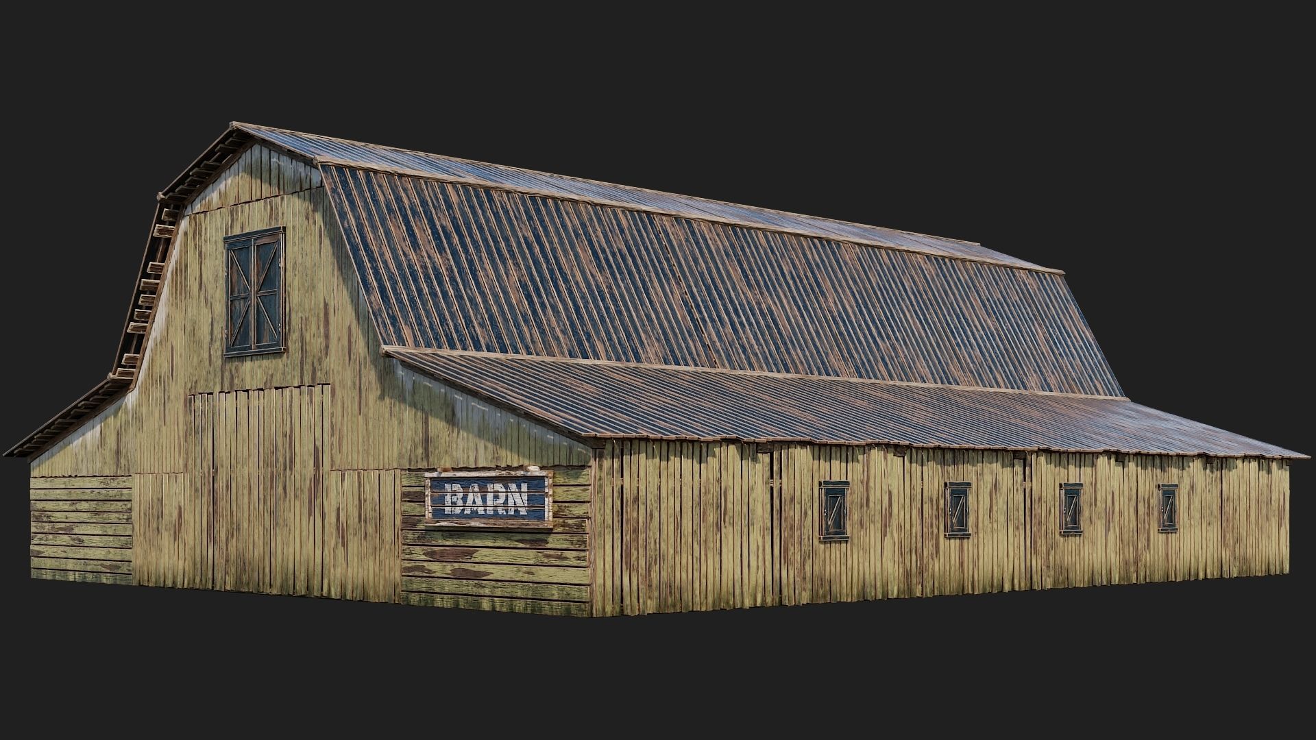 05-06-07-08 - Farm Buildings 4K PBR GameReady Low-poly 3D model_8
