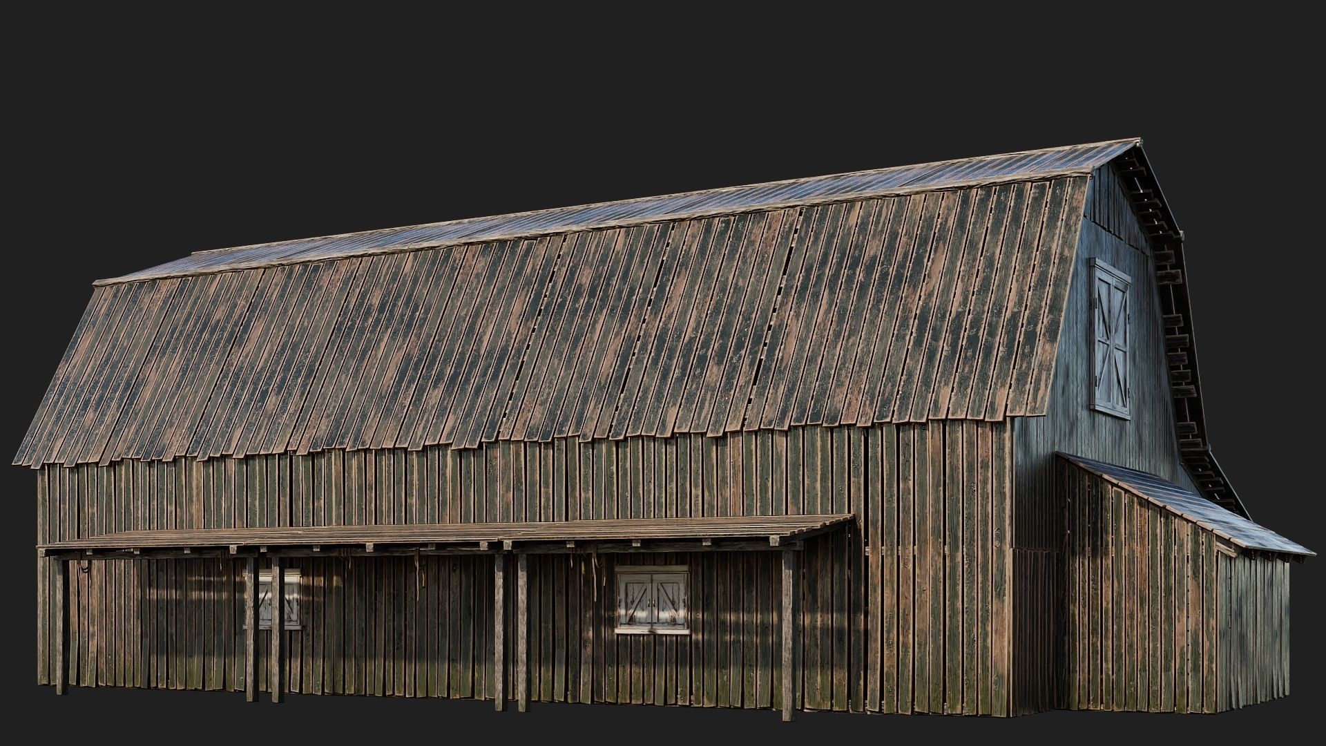 05-06-07-08 - Farm Buildings 4K PBR GameReady Low-poly 3D model_28