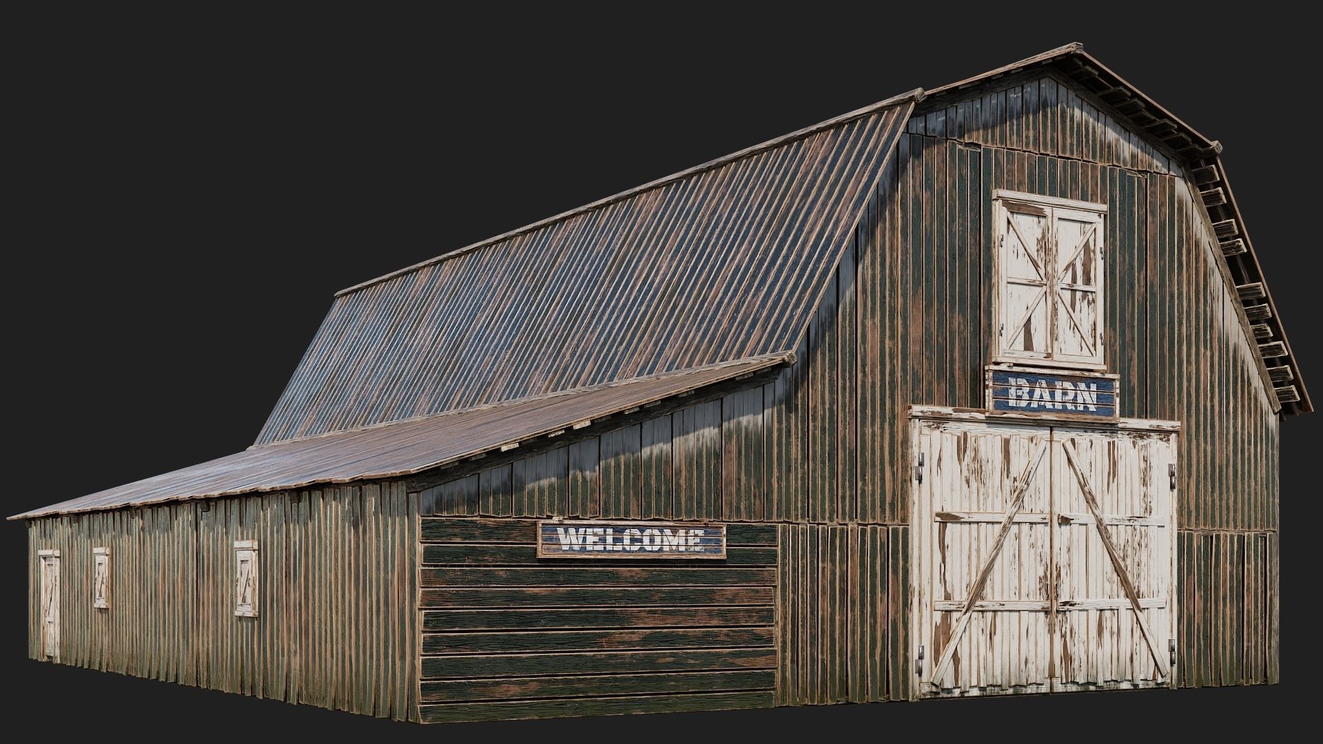 05-06-07-08 - Farm Buildings 4K PBR GameReady Low-poly 3D model_26