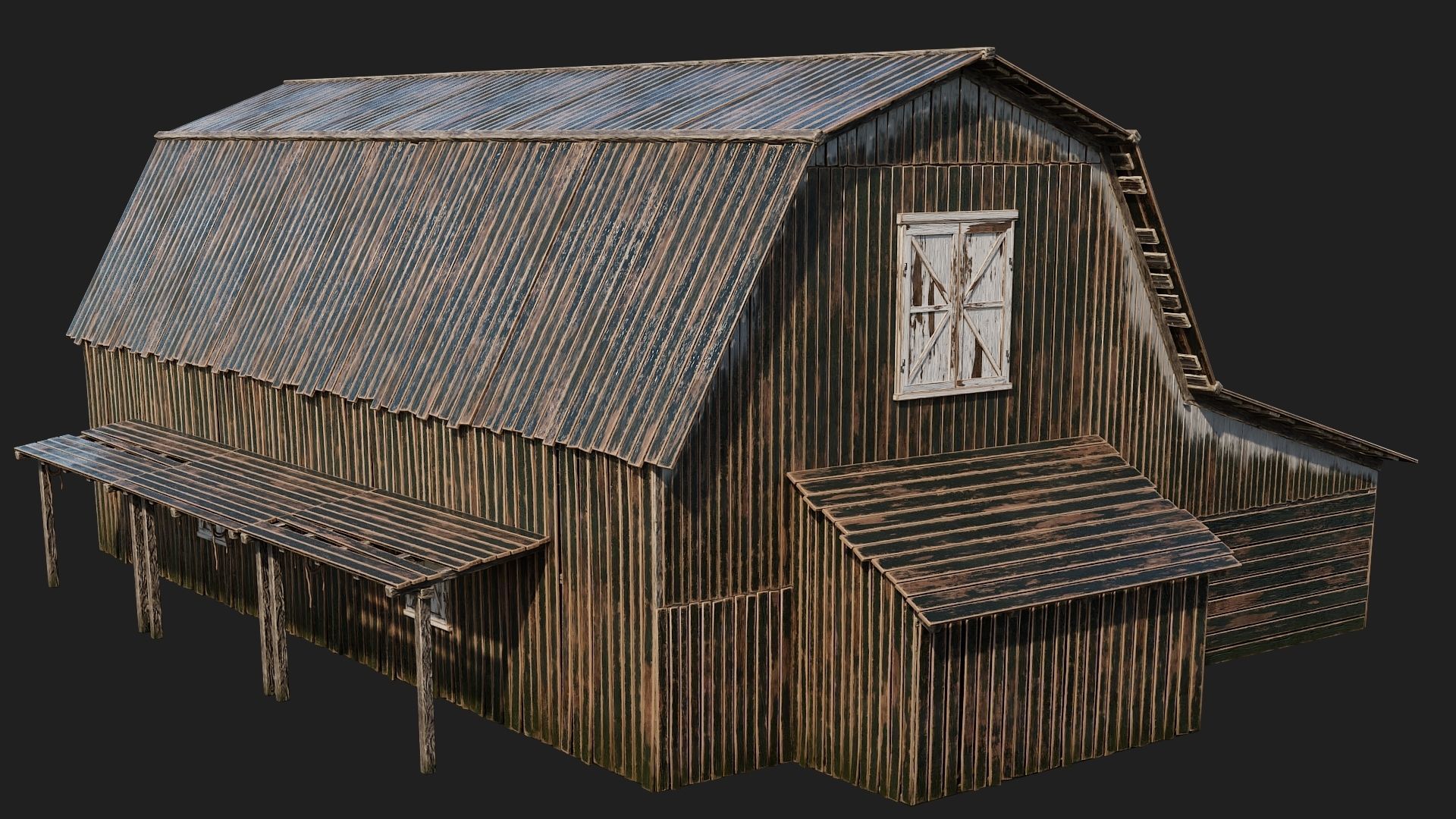 05-06-07-08 - Farm Buildings 4K PBR GameReady Low-poly 3D model_30
