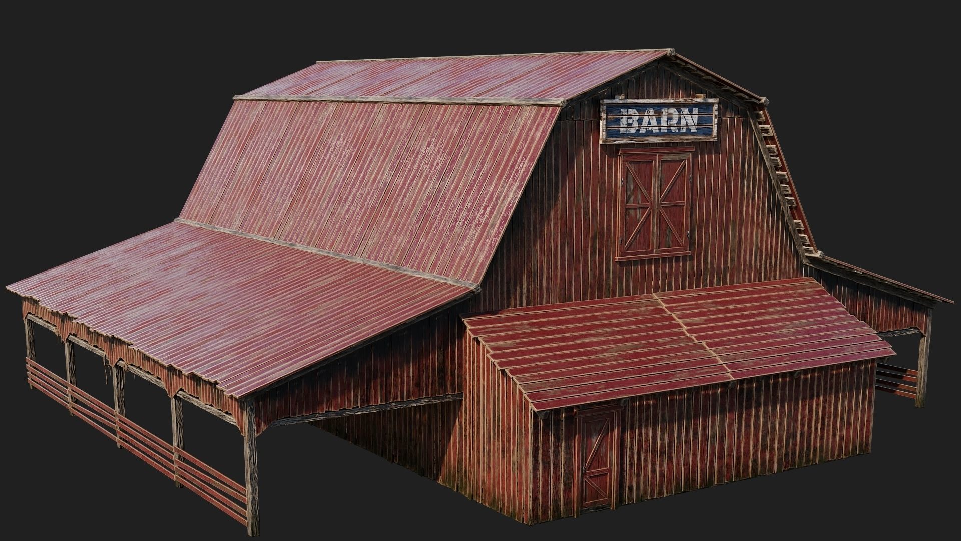 05-06-07-08 - Farm Buildings 4K PBR GameReady Low-poly 3D model_39