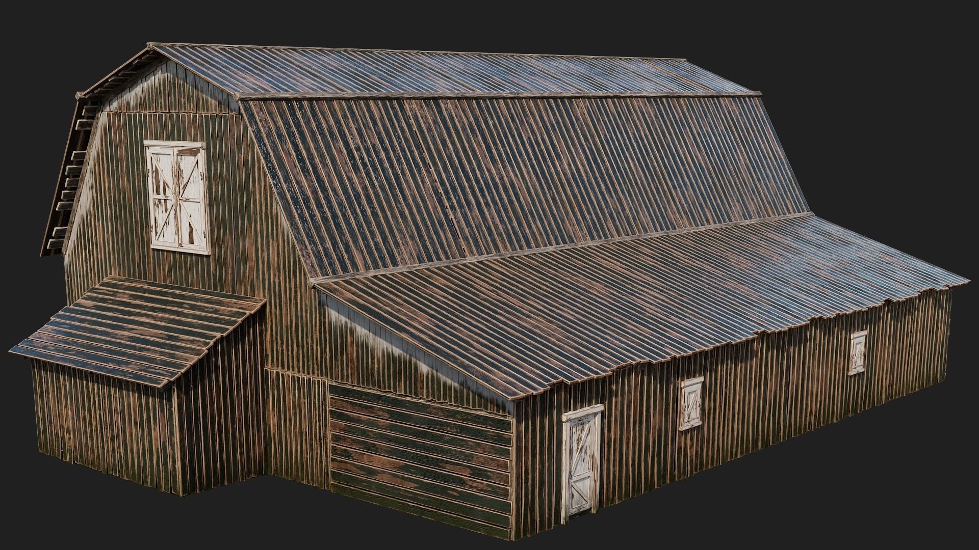 05-06-07-08 - Farm Buildings 4K PBR GameReady Low-poly 3D model_31