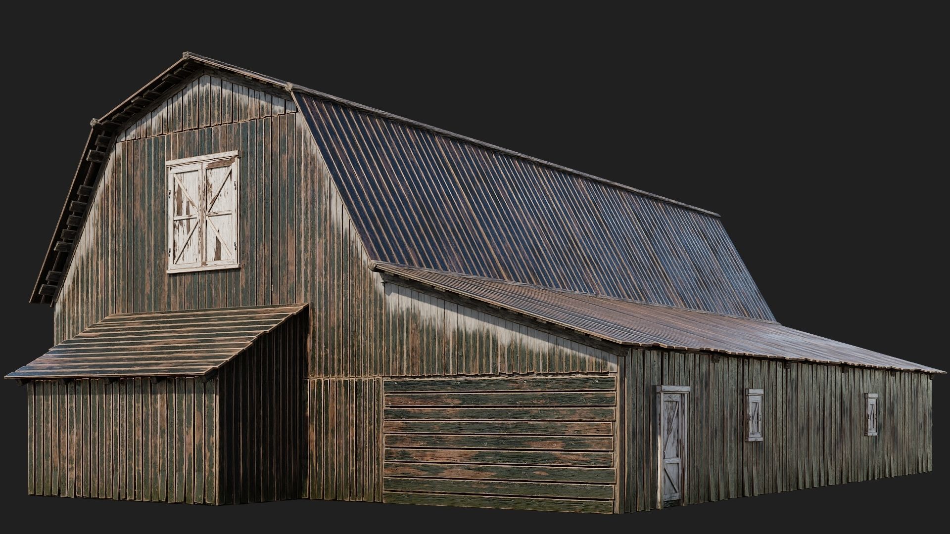 05-06-07-08 - Farm Buildings 4K PBR GameReady Low-poly 3D model_25