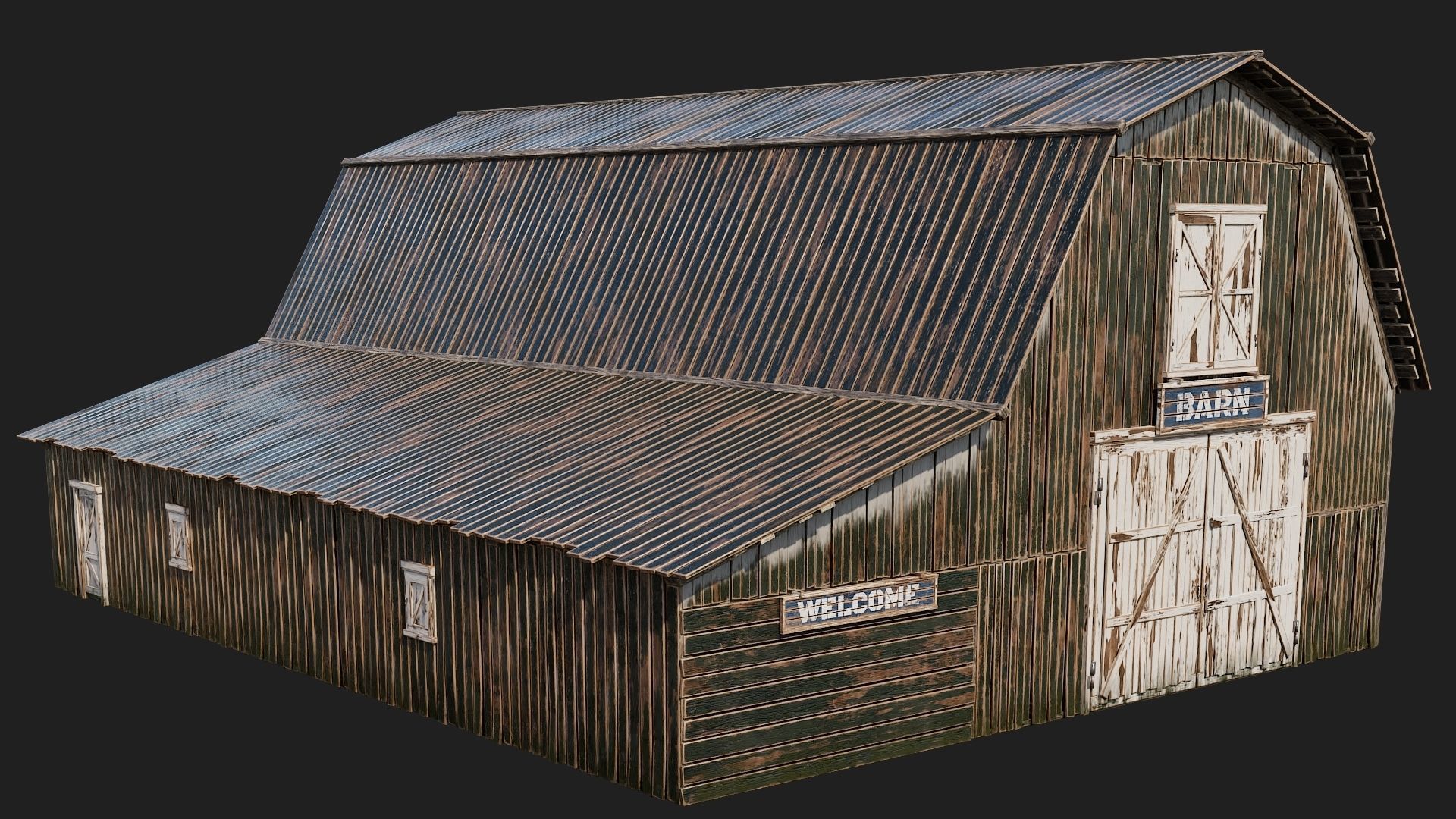 05-06-07-08 - Farm Buildings 4K PBR GameReady Low-poly 3D model_23