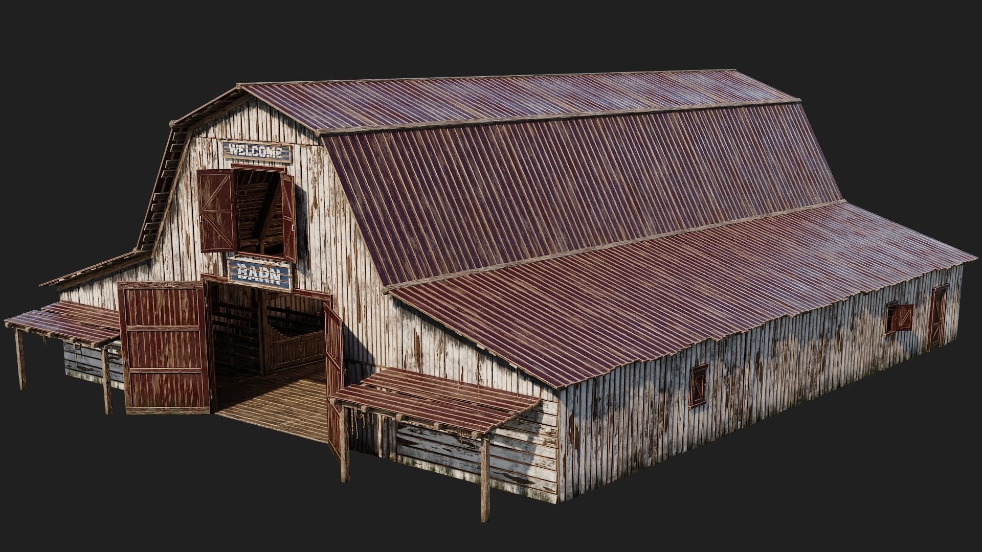 05-06-07-08 - Farm Buildings 4K PBR GameReady Low-poly 3D model_20