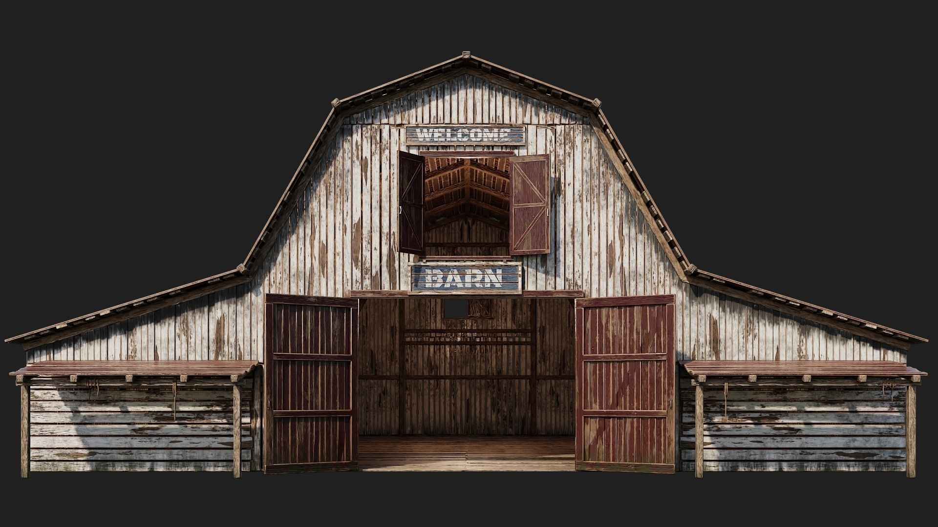 05-06-07-08 - Farm Buildings 4K PBR GameReady Low-poly 3D model_18