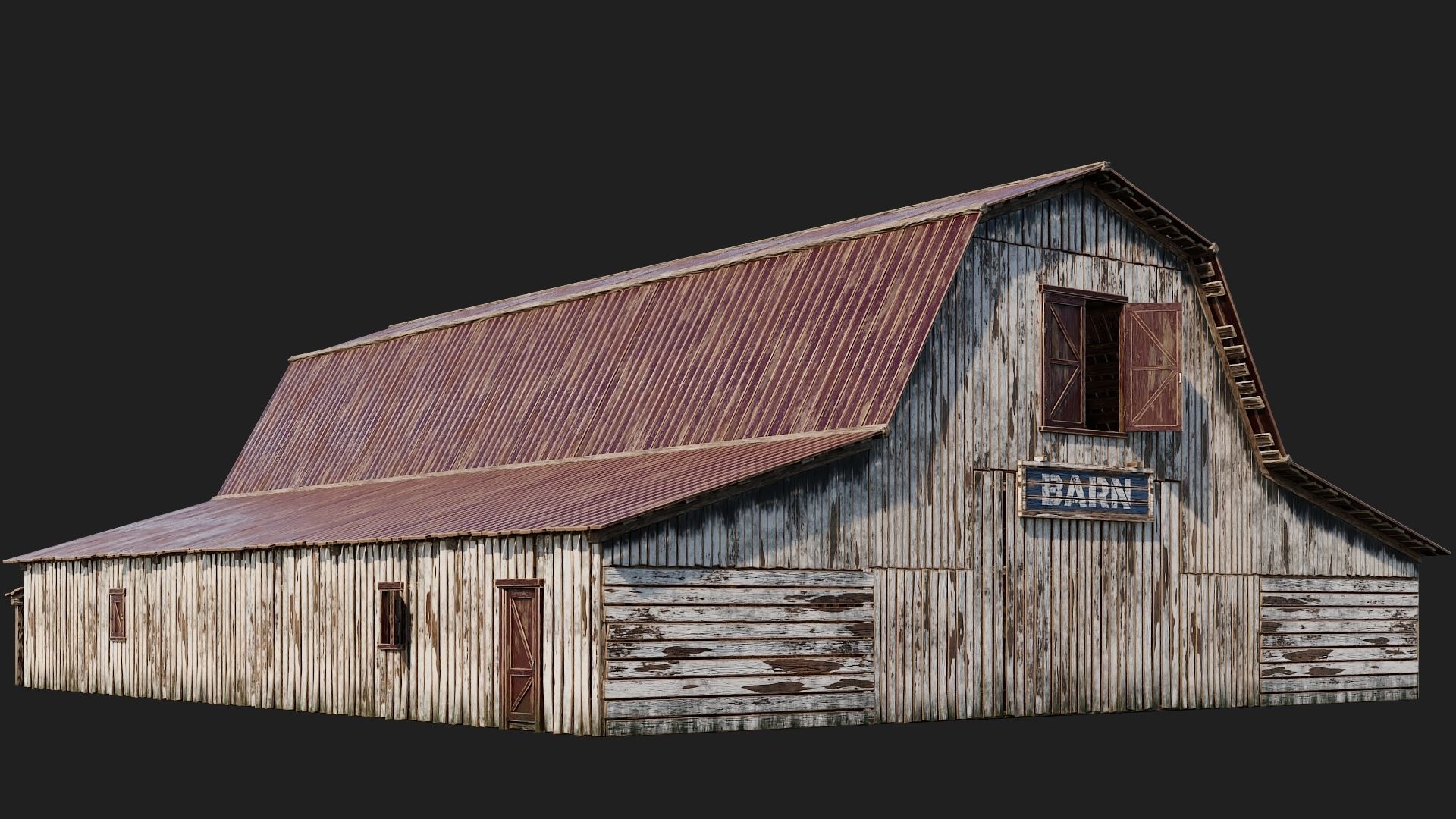 05-06-07-08 - Farm Buildings 4K PBR GameReady Low-poly 3D model_15