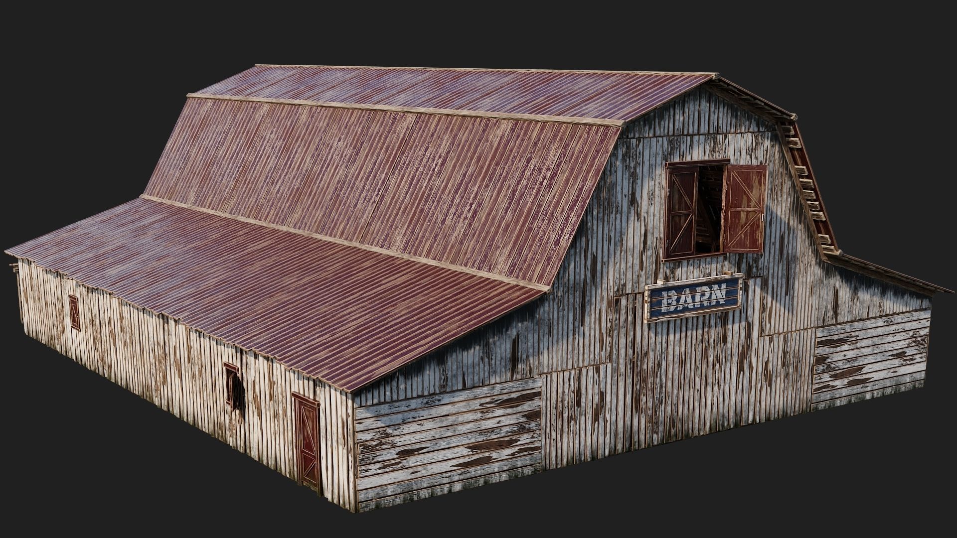 05-06-07-08 - Farm Buildings 4K PBR GameReady Low-poly 3D model_21