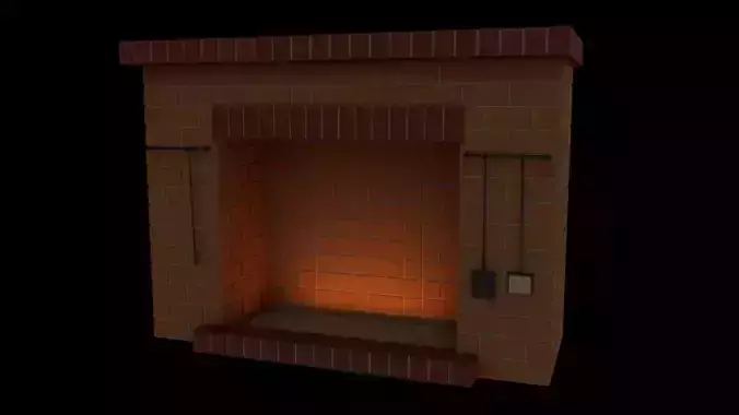 Brick Fireplace