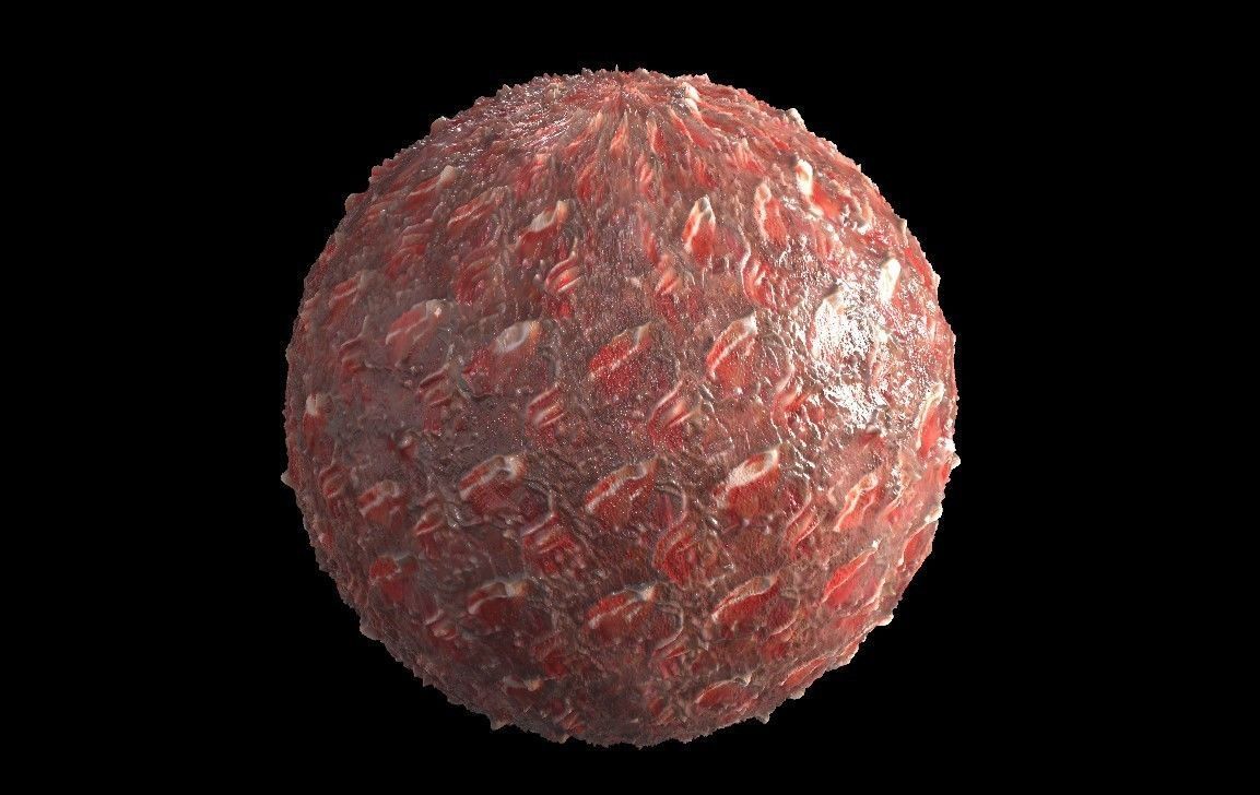 PBR Skin Creature Alien Seamless Material SBSAR 4k Texture 68 Texture_1