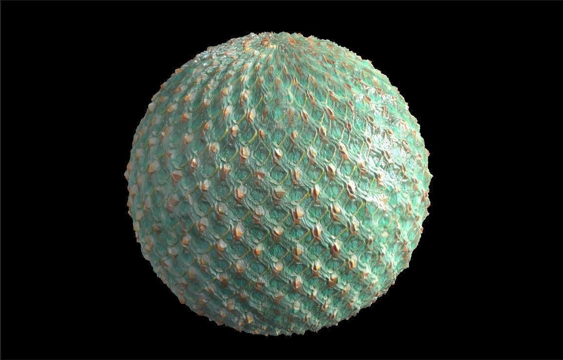 PBR Skin Creature Alien Seamless Material SBSAR 4k Texture 62 Texture_1