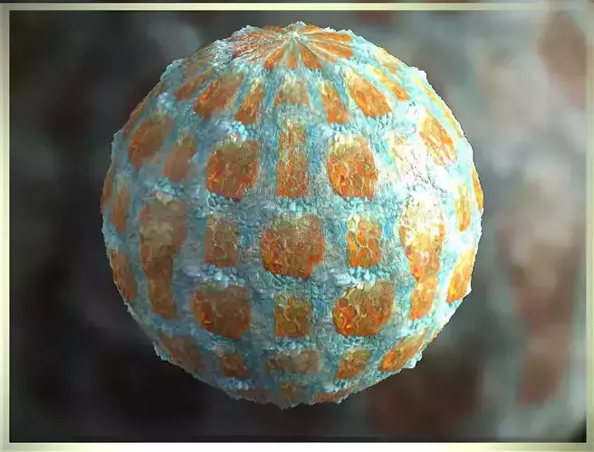 PBR Skin Creature Alien Seamless Material SBSAR 4k Texture 55