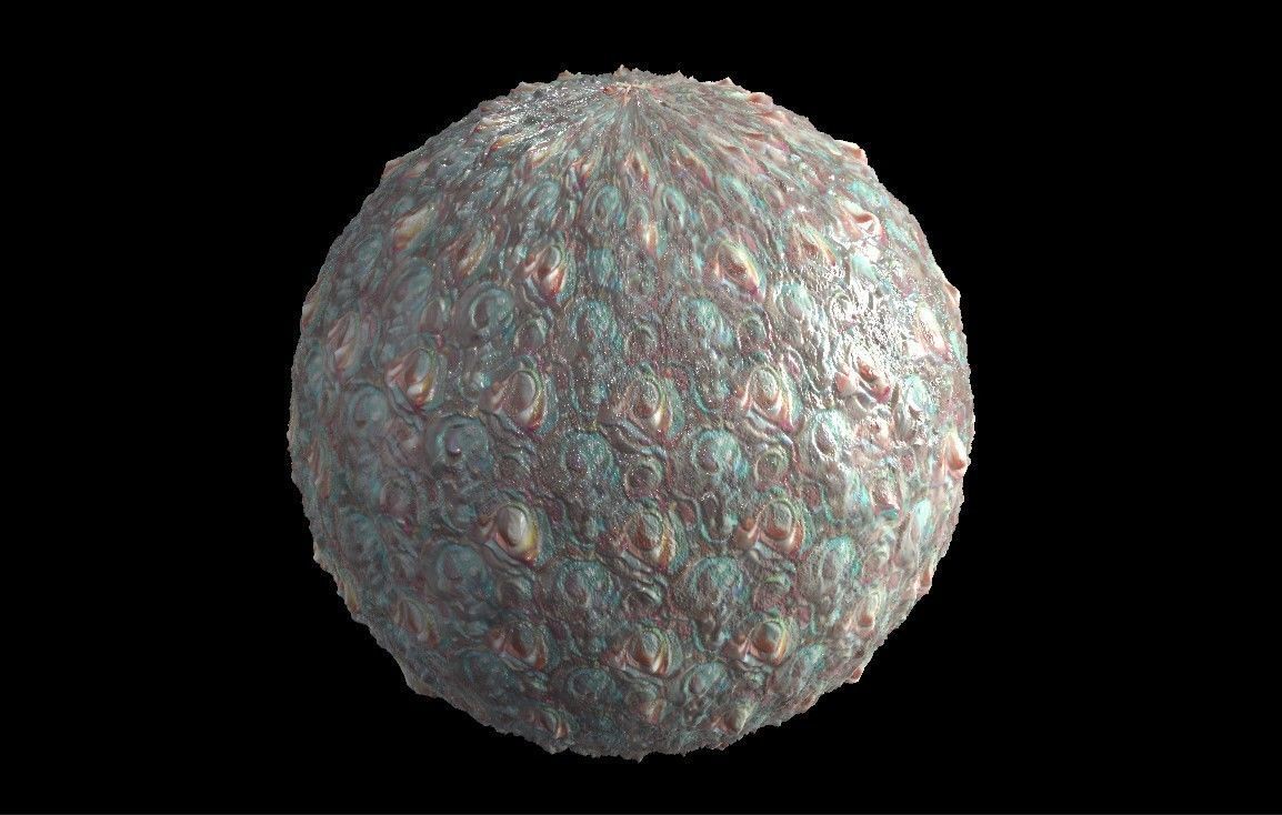 PBR Skin Creature Alien Seamless Material SBSAR 4k Texture 49 Texture_1