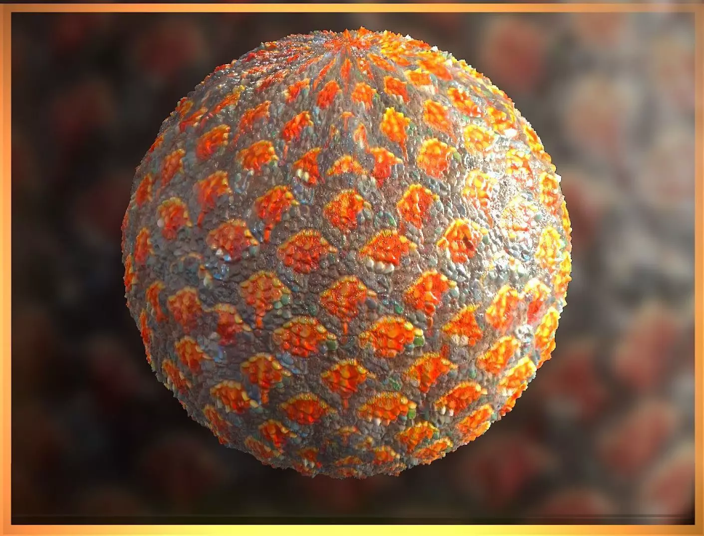 PBR Skin Creature Alien Seamless Material SBSAR 4k Texture 48 Texture