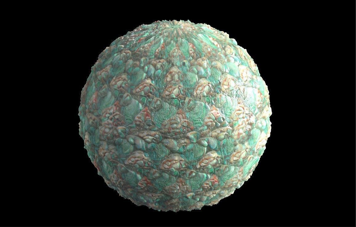 PBR Skin Creature Alien Seamless Material SBSAR 4k Texture 42 Texture_1