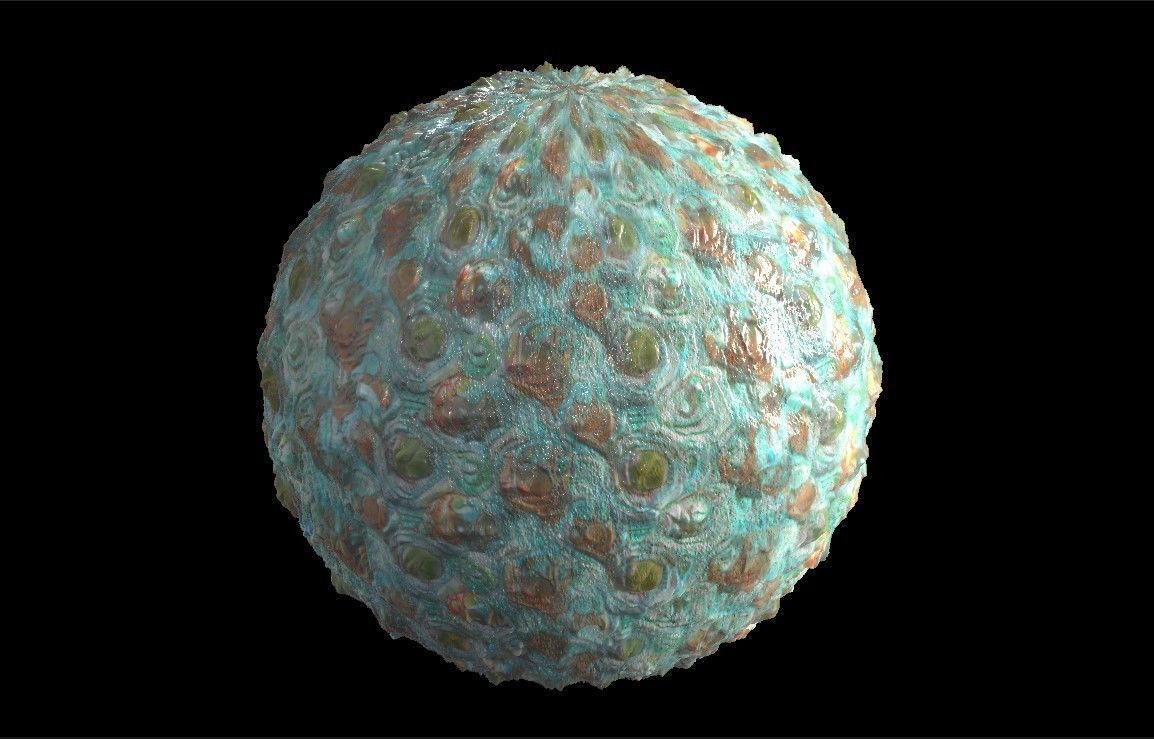 PBR Skin Creature Alien Seamless Material SBSAR 4k Texture 41 Texture_1