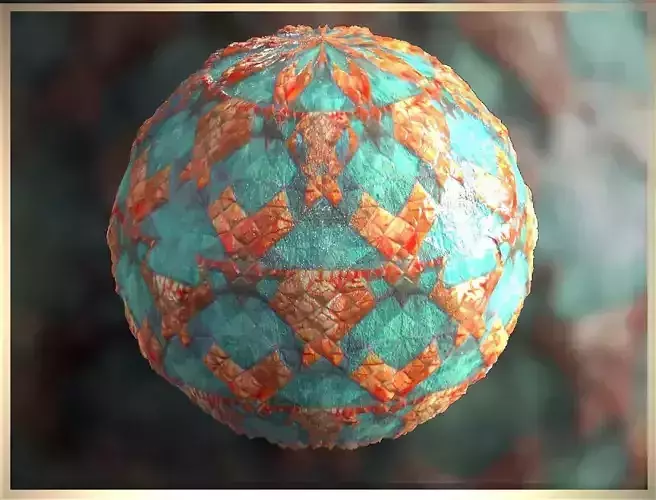 PBR Skin Creature Alien Seamless Material SBSAR 4k Texture 37