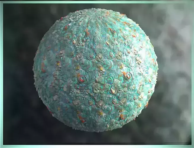 PBR Skin Creature Alien Seamless Material SBSAR 4k Texture 35