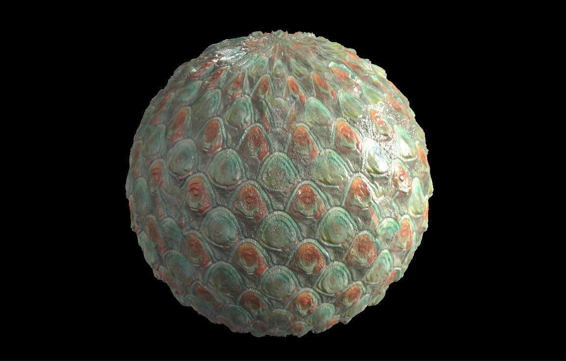 PBR Skin Creature Alien Seamless Material SBSAR 4k Texture 33 Texture_1