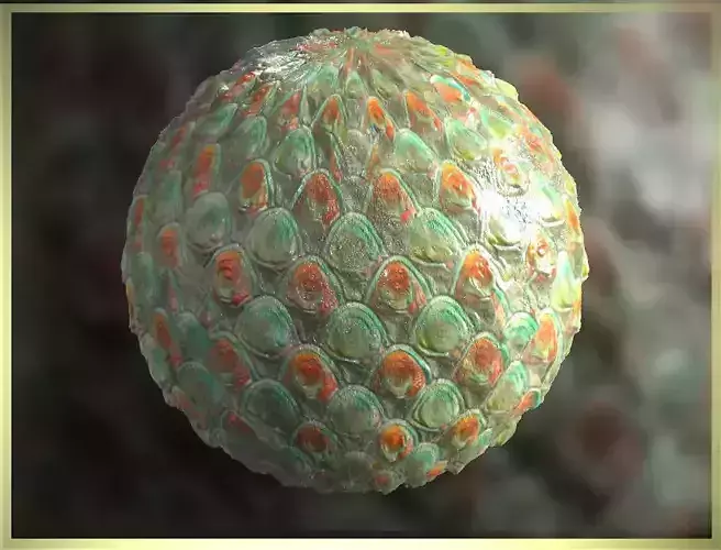 PBR Skin Creature Alien Seamless Material SBSAR 4k Texture 33