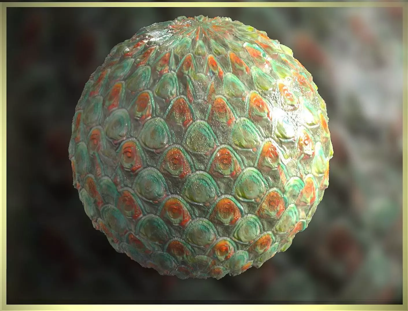 PBR Skin Creature Alien Seamless Material SBSAR 4k Texture 33 Texture_0